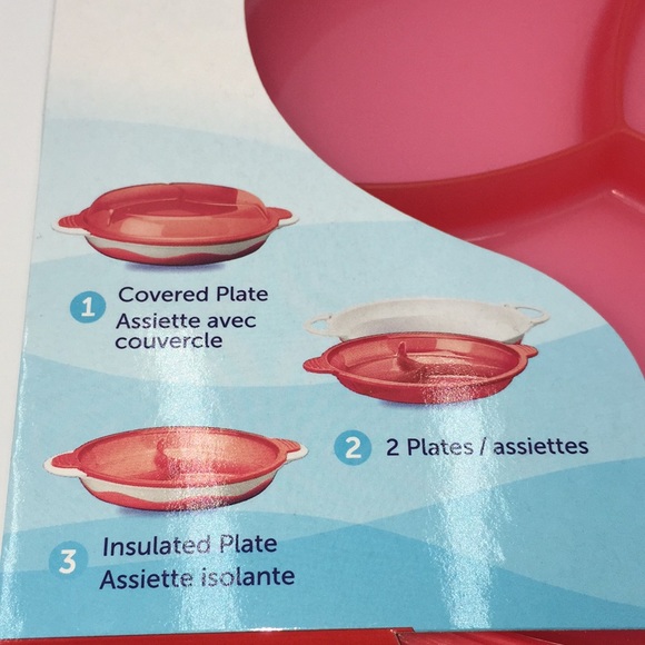 2 Sets Playtex Baby BPA-Free 3-In-1 Plate Toddlers - Picture 4 of 15
